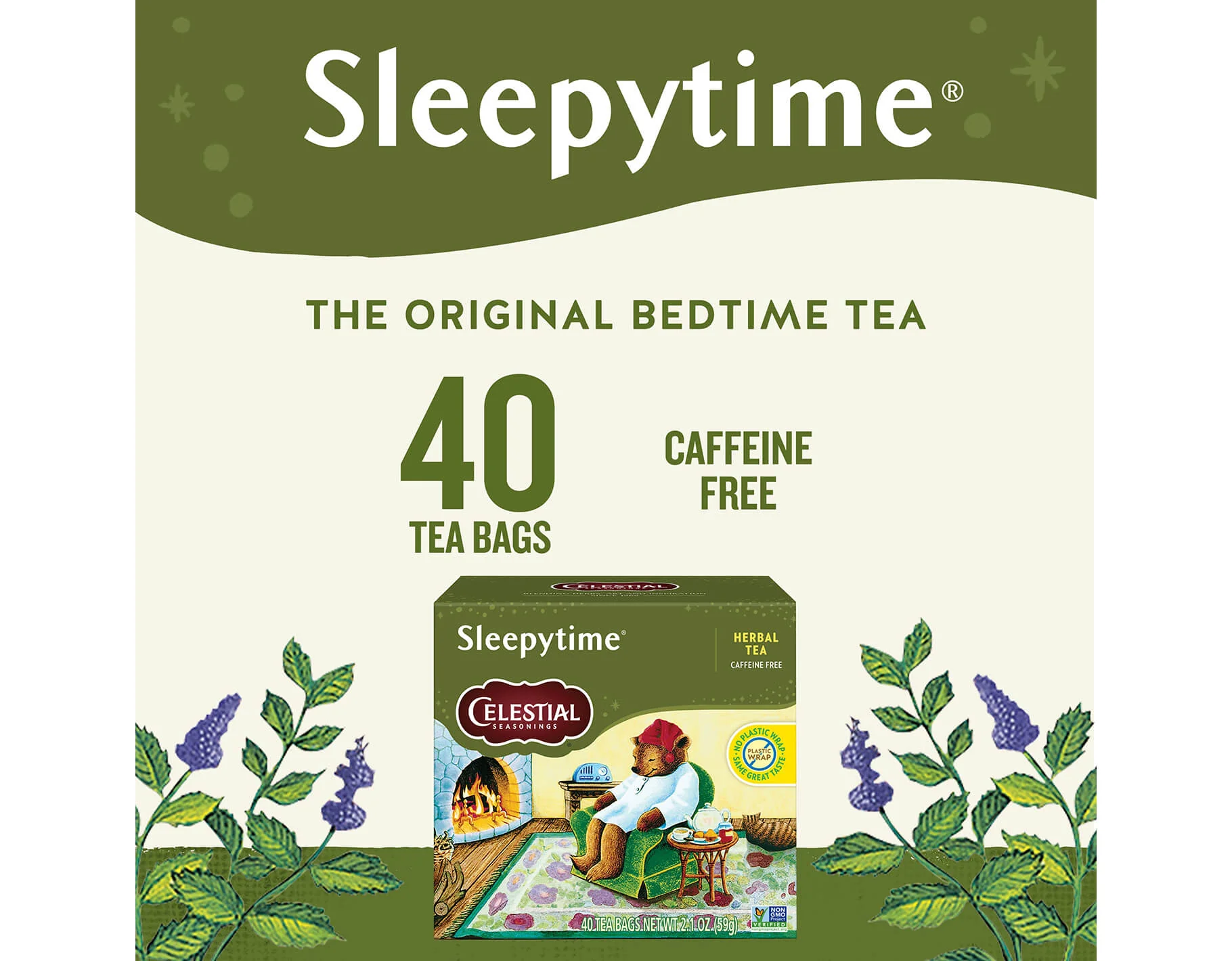 Sleepytime Herbal Tea, 40 ct - Image 2